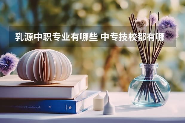 乳源中职专业有哪些 中专技校都有哪些专业?