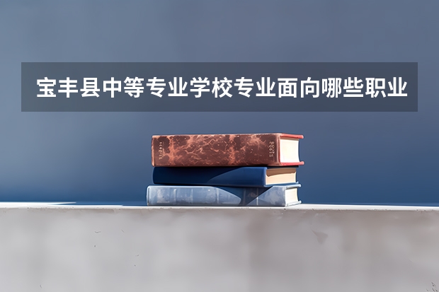 宝丰县中等专业学校专业面向哪些职业就业