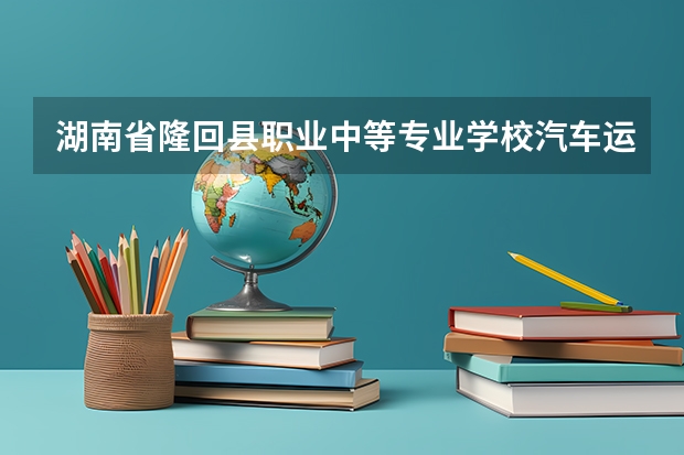 湖南省隆回县职业中等专业学校汽车运用与维修课程及专业能力要求