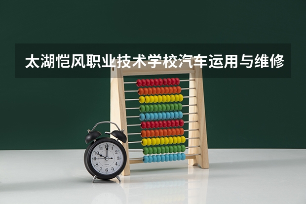 太湖恺风职业技术学校汽车运用与维修可以考哪些证书
