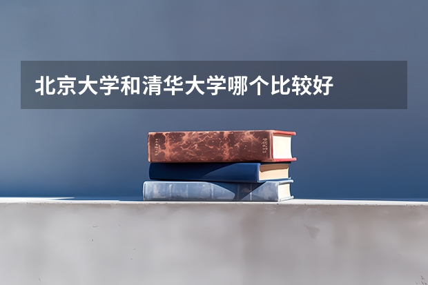 北京大学和清华大学哪个比较好 