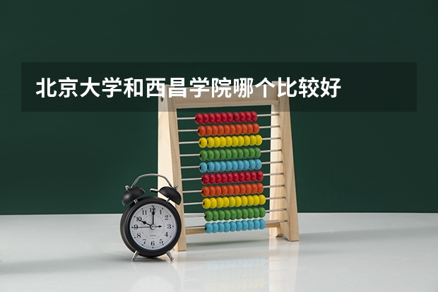 北京大学和西昌学院哪个比较好 