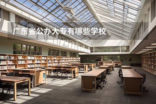 广东省公办大专有哪些学校