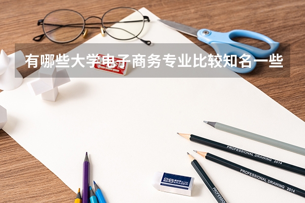 有哪些大学电子商务专业比较知名一些啊？