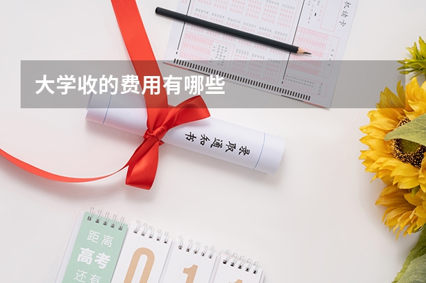 大学收的费用有哪些