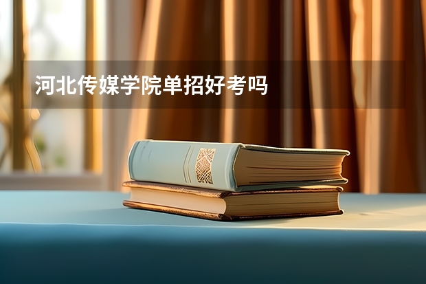 河北传媒学院单招好考吗