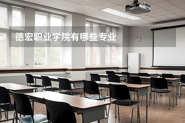 德宏职业学院有哪些专业