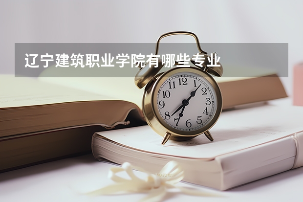 辽宁建筑职业学院有哪些专业