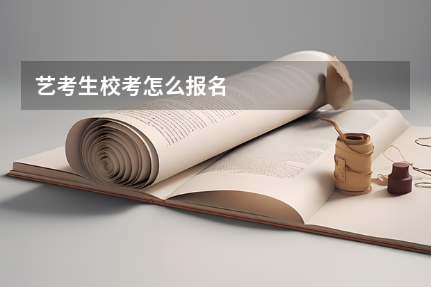 艺考生校考怎么报名