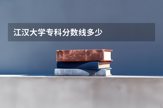 江汉大学专科分数线多少
