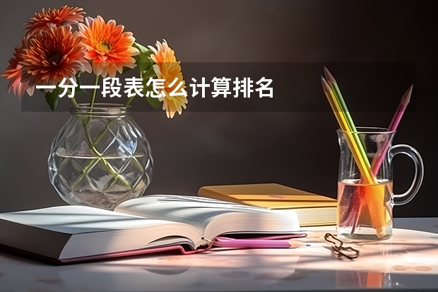 一分一段表怎么计算排名