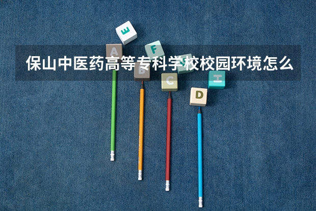 保山中医药高等专科学校校园环境怎么样 保山中医药高等专科学校学费多少